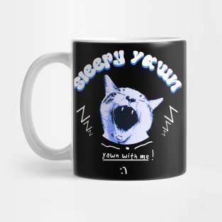 sleepy yawn Mug